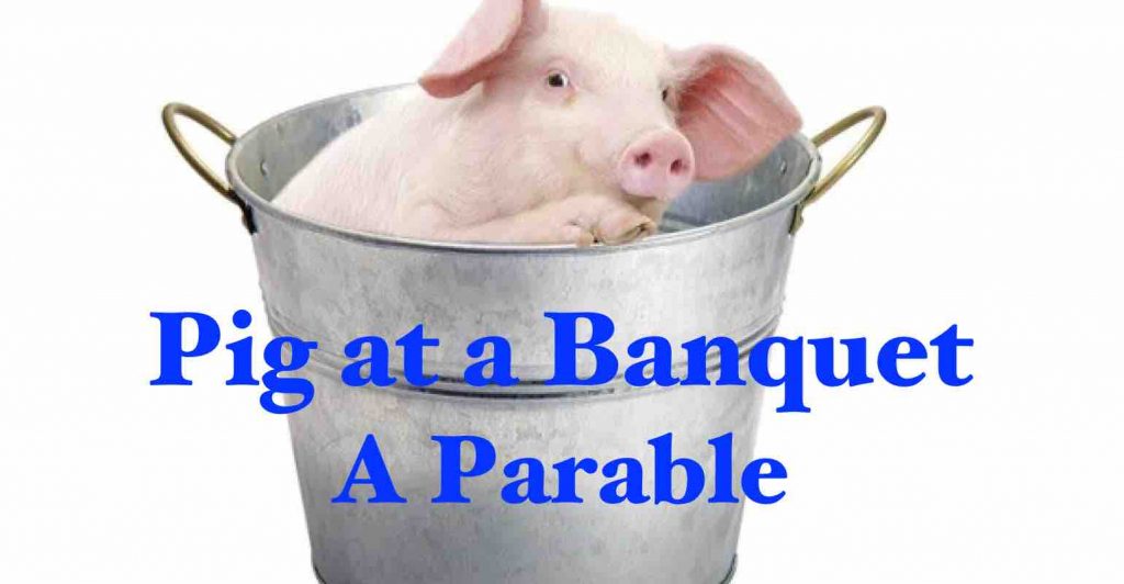 Pig at a Banquet: A Parable